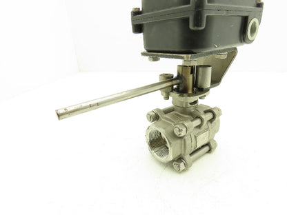 DuraValve DM340 3/4" Manual Ball Valve With Limit Switch On/Off Indicator Box