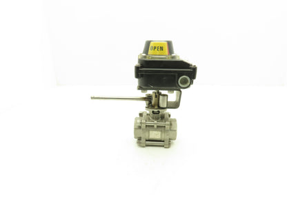 DuraValve DM340 3/4" Manual Ball Valve With Limit Switch On/Off Indicator Box