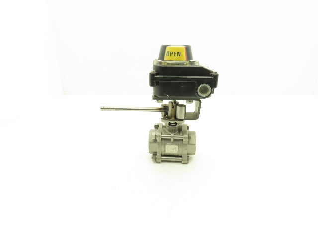 DuraValve DM340 3/4" Manual Ball Valve With Limit Switch On/Off Indicator Box