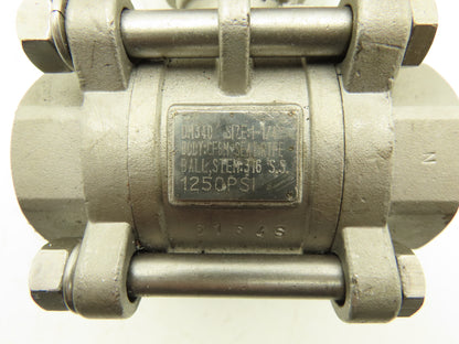 DuraValve DM340 3/4" Manual Ball Valve With Limit Switch On/Off Indicator Box