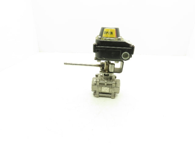 DuraValve DM340 3/4" Manual Ball Valve With Limit Switch On/Off Indicator Box