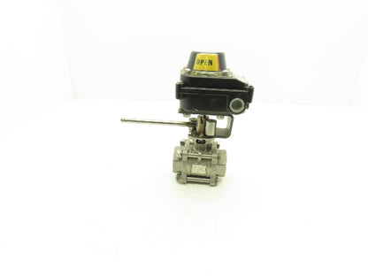 DuraValve DM340 3/4" Manual Ball Valve With Limit Switch On/Off Indicator Box