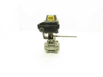DuraValve DM340 3/4" Manual Ball Valve With Limit Switch On/Off Indicator Box