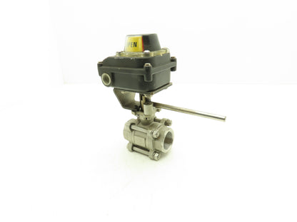 DuraValve DM340 3/4" Manual Ball Valve With Limit Switch On/Off Indicator Box