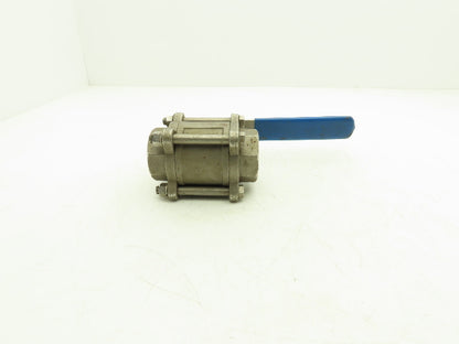 Fluid Controls 1-1/2" Socket Weld Ball Valve 3 Piece