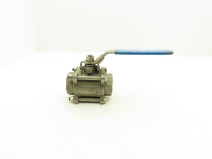 Fluid Controls 1-1/2" Socket Weld Ball Valve 3 Piece