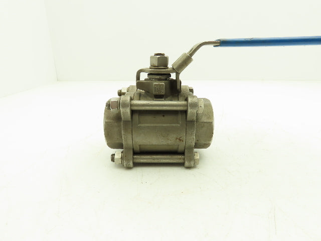Fluid Controls 1-1/2" Socket Weld Ball Valve 3 Piece