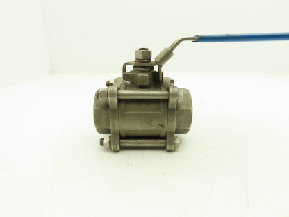 Fluid Controls 1-1/2" Socket Weld Ball Valve 3 Piece