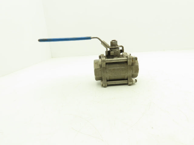 Fluid Controls 1-1/2" Socket Weld Ball Valve 3 Piece
