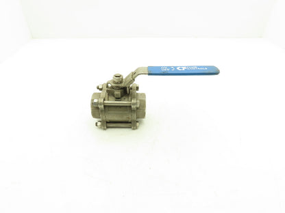 Fluid Controls 1-1/2" Socket Weld Ball Valve 3 Piece