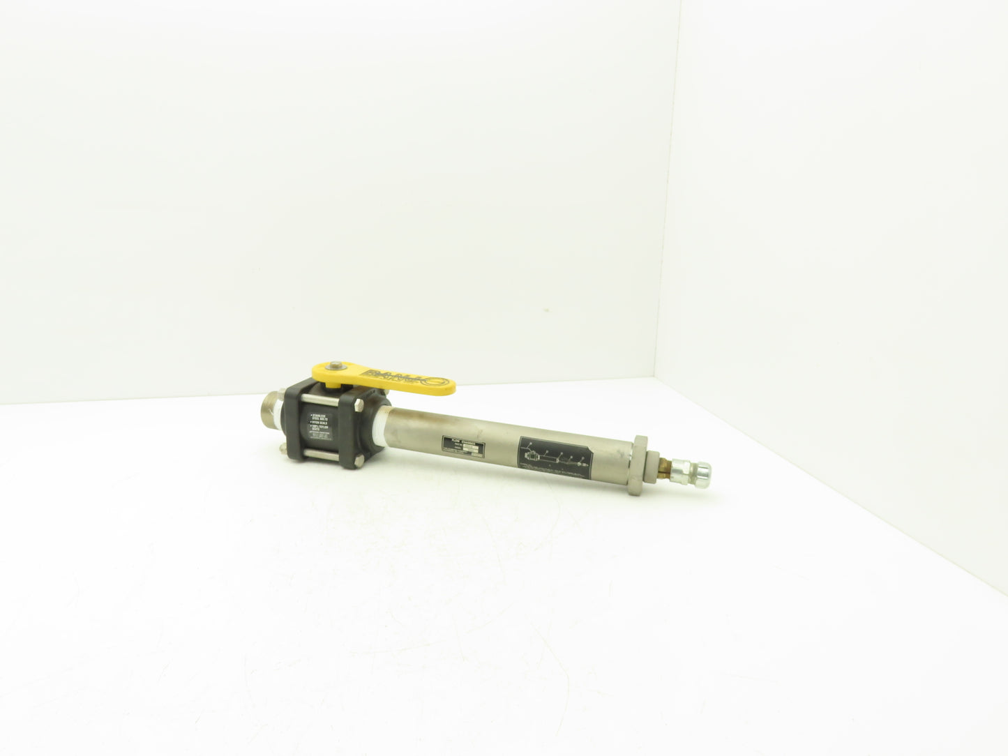 Foxboro BS806AN Poly Ball Valve Flow Chamber Sensor Tube 1.5"npt