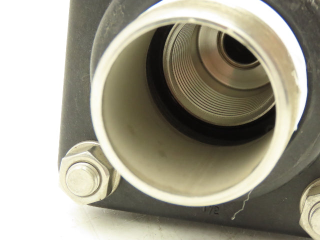 Foxboro BS806AN Poly Ball Valve Flow Chamber Sensor Tube 1.5"npt