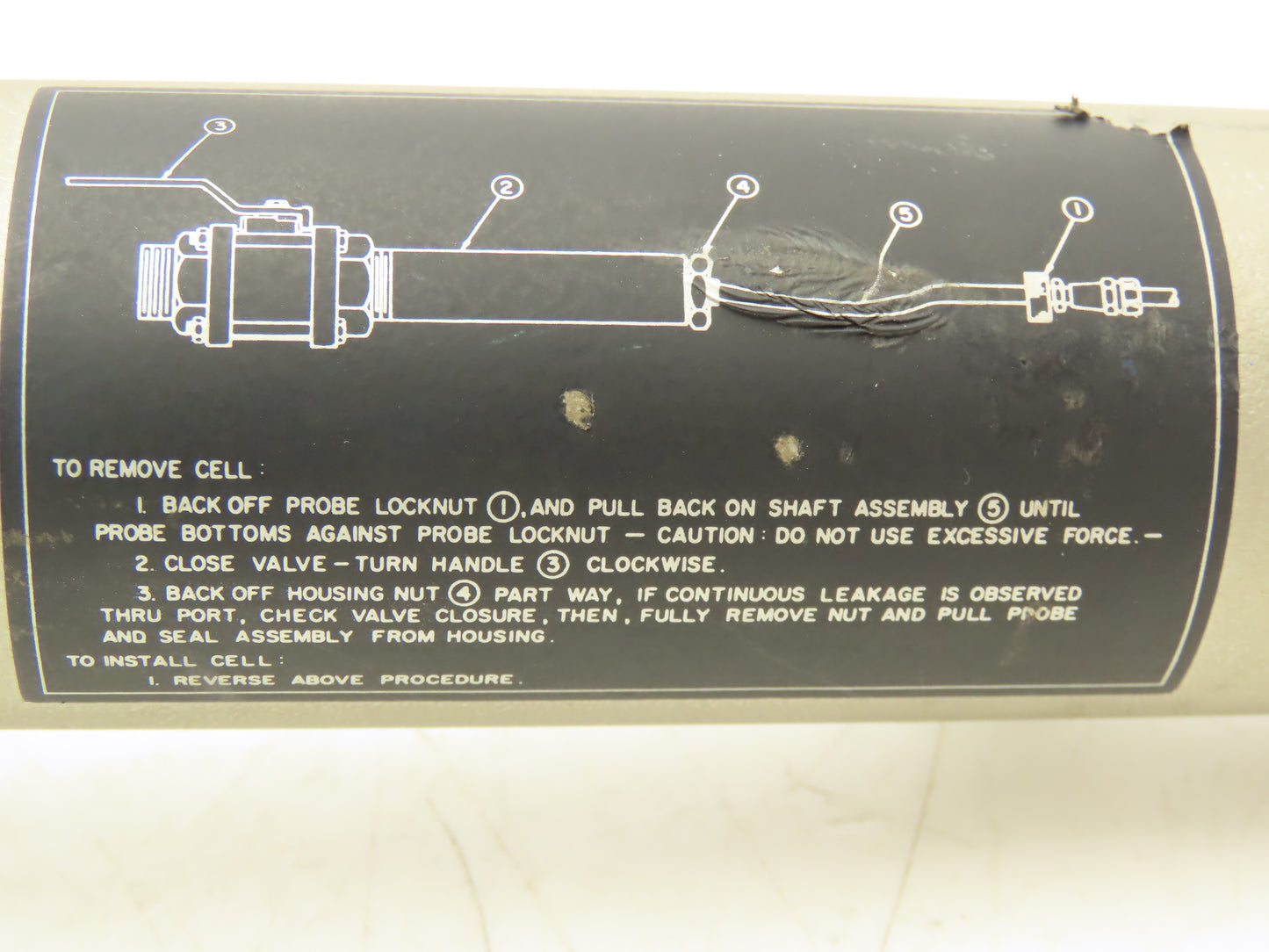 Foxboro BS806AN Poly Ball Valve Flow Chamber Sensor Tube 1.5"npt
