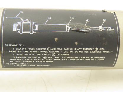 Foxboro BS806AN Poly Ball Valve Flow Chamber Sensor Tube 1.5"npt
