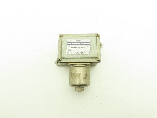United Electric J6D 9557 B050 Pressure Switch 40PSI 15A 125/250V