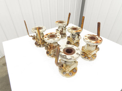 Sharpe FS50334RF WCB Steel 2pc Ball Valve 2" Flanged Class 300 Full Port