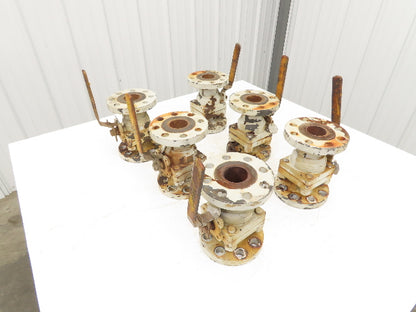 Sharpe FS50334RF WCB Steel 2pc Ball Valve 2" Flanged Class 300 Full Port