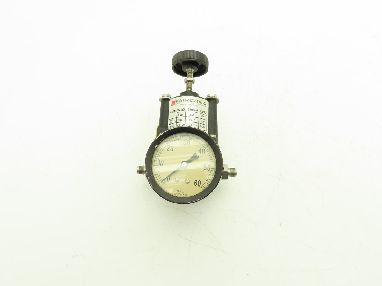 Fairchild Z16490-10233 Pressure Regulator 0.5-30 PSI Range 500 PSI Max 3/8" NPT