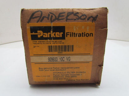 Parker 929933 10C VG Hydraulic Filter Element