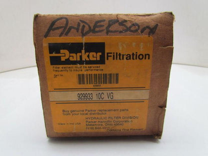 Parker 929933 10C VG Hydraulic Filter Element