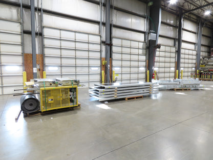 Hytrol BPC 43"x 67' Slider Bed Belt Conveyor 7.5Hp 3PH LH Center Drive 80fpm