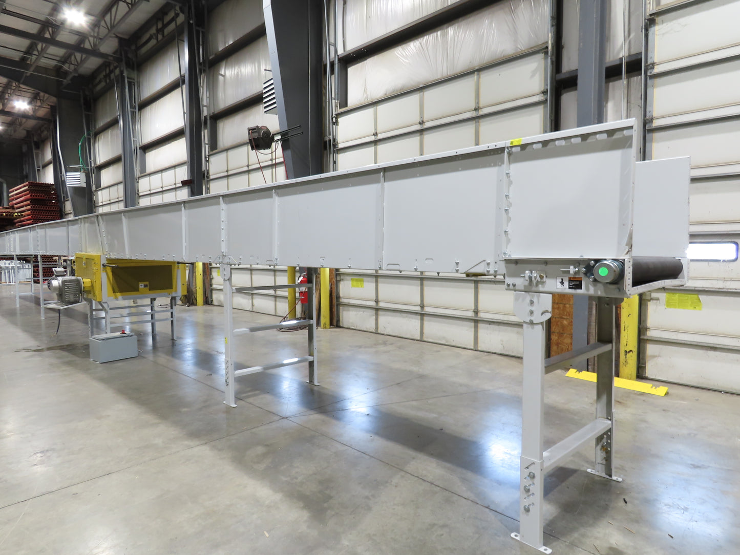 Hytrol BPC 43"x 67' Slider Bed Belt Conveyor 7.5Hp 3PH LH Center Drive 80fpm