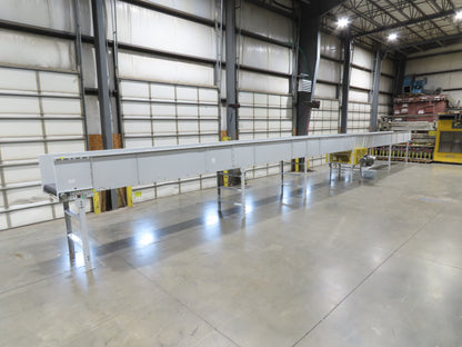 Hytrol BPC 43"x 67' Slider Bed Belt Conveyor 7.5Hp 3PH LH Center Drive 80fpm