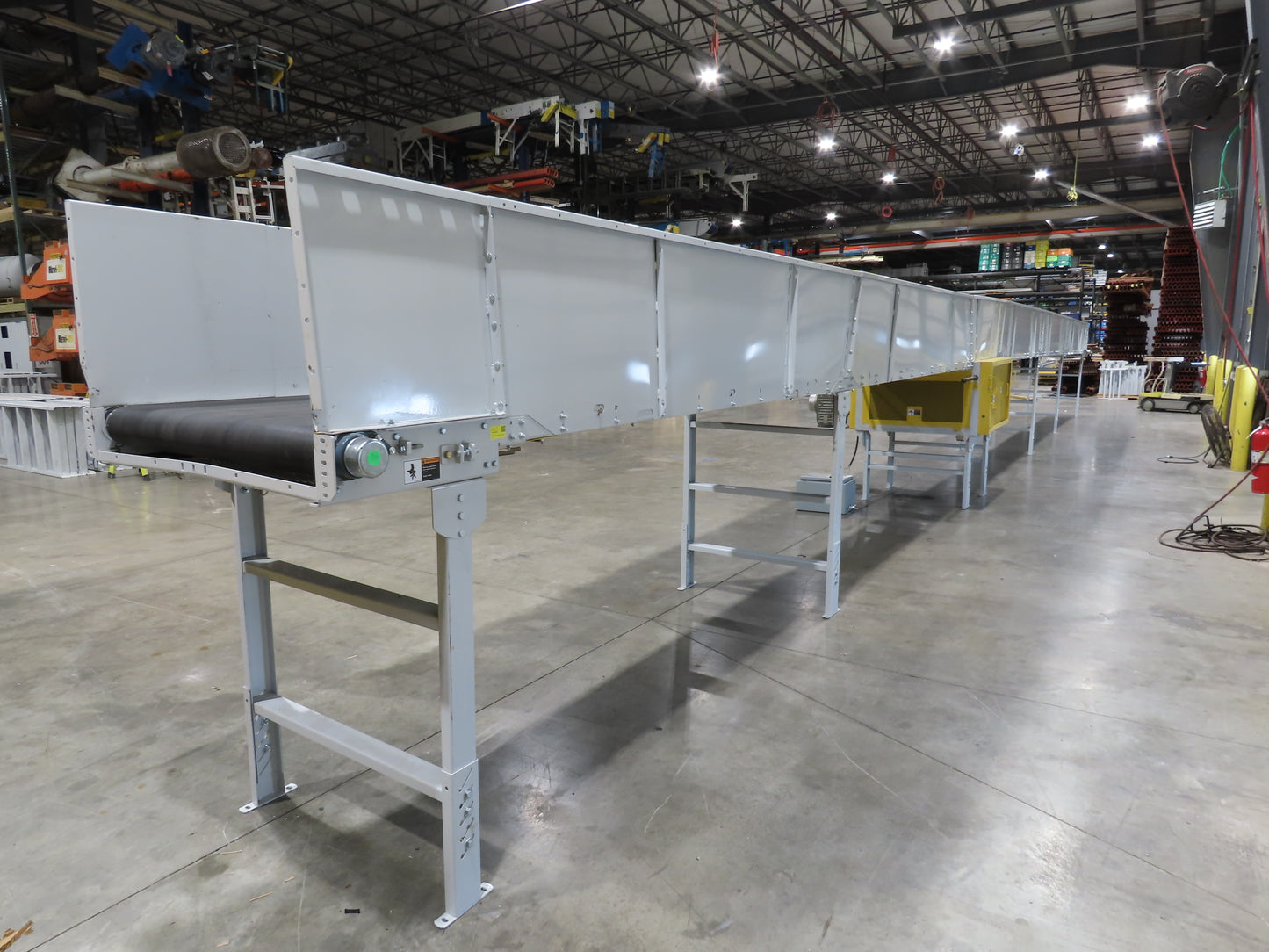 Hytrol BPC 43"x 67' Slider Bed Belt Conveyor 7.5Hp 3PH LH Center Drive 80fpm