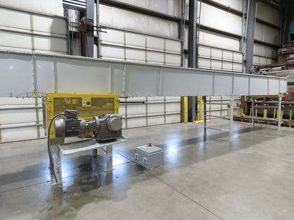 Hytrol BPC 43"x 67' Slider Bed Belt Conveyor 7.5Hp 3PH LH Center Drive 80fpm