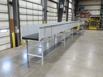 Hytrol BPC 43"x 67' Slider Bed Belt Conveyor 7.5Hp 3PH LH Center Drive 80fpm