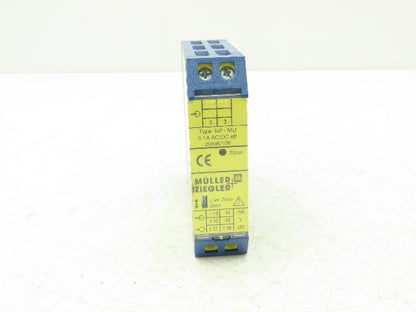 Muller Ziegler 902G Measuring Transducer IEFF-MU 0-1A AC/DC eff 20mA/10V