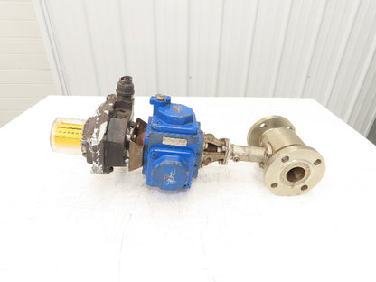 Compact II C30 SR-2C 1/4 Turn Ball Valve Actuator 1-1/2" SS ANSI 150 W/ Switch