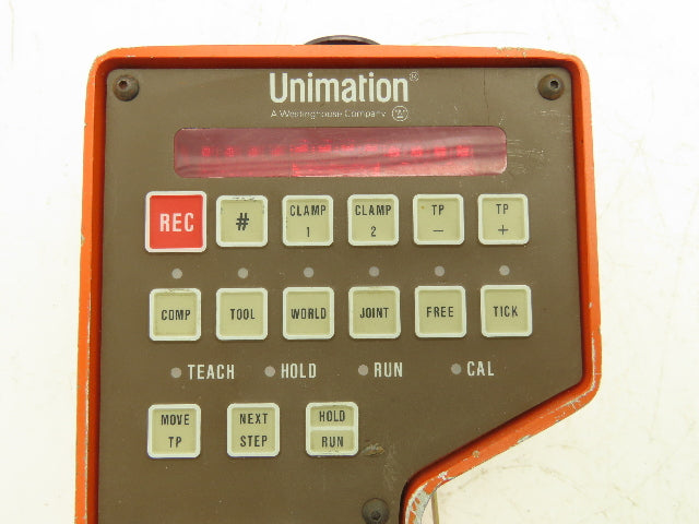 Westinghouse Unimation 923 EJ1X Robot Teach Pendant With Cable & Deadman Switch