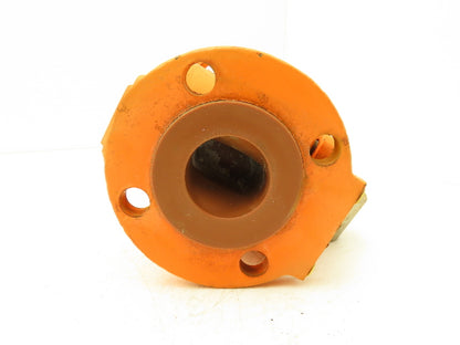 Xomox Tufline 9RB710L1 2" Flanged Sleeve Plug Valve PFA Lined 200psi  -No Handle