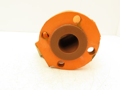 Xomox Tufline 9RB710L1 2" Flanged Sleeve Plug Valve PFA Lined 200psi  -No Handle