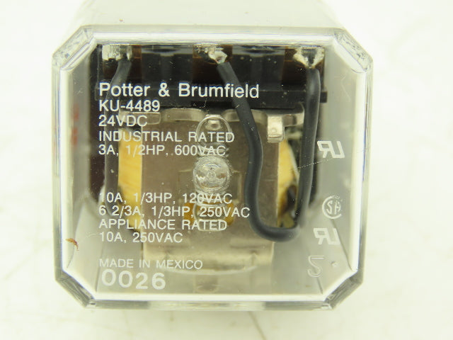 Potter & Brumfield KU-4489 Pilot Cube Relay 24V Coil 3A 150VDC Lot of 25