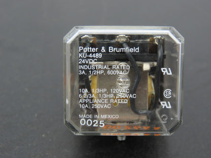 Potter & Brumfield KU-4489 Pilot Cube Relay 24V Coil 3A 150VDC Lot of 4