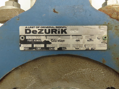 DeZurik Fig. KLS 3" Stainless Knife Gate Valve Lug Style Rising Stem Metal Seat