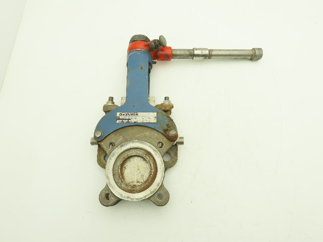 DeZurik Fig. KLS 3" Stainless Knife Gate Valve Lug Style Rising Stem Metal Seat