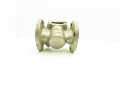 Tufline 9T3290 2" Flanged CF8M Stainless Steel Plug Valve PTFE Seat