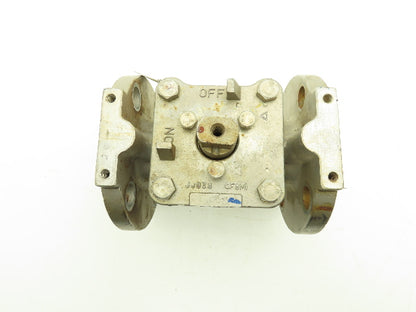 Tufline 9T3290 2" Flanged CF8M Stainless Steel Plug Valve PTFE Seat