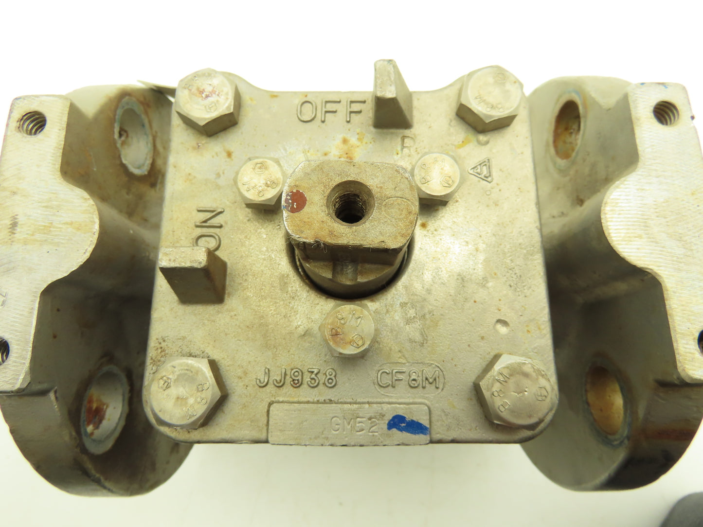 Tufline 9T3290 2" Flanged CF8M Stainless Steel Plug Valve PTFE Seat