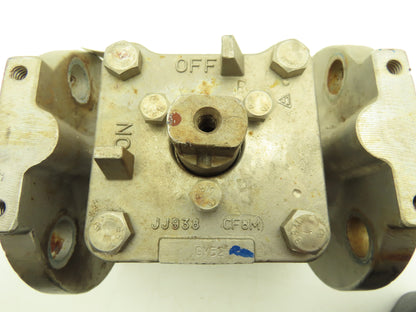 Tufline 9T3290 2" Flanged CF8M Stainless Steel Plug Valve PTFE Seat