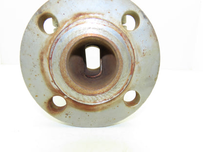 Tufline 9T3290 2" Flanged CF8M Stainless Steel Plug Valve PTFE Seat