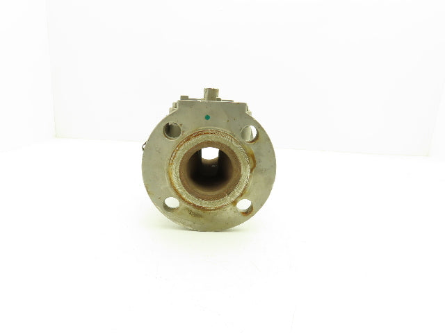 Tufline 9T3290 2" Flanged CF8M Stainless Steel Plug Valve PTFE Seat