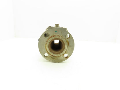 Tufline 9T3290 2" Flanged CF8M Stainless Steel Plug Valve PTFE Seat