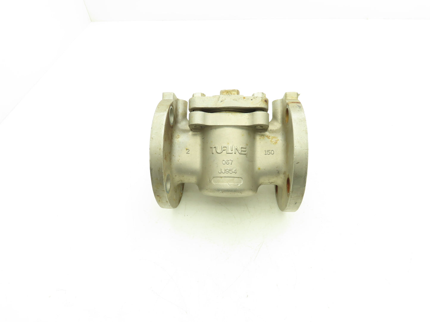 Tufline 9T3290 2" Flanged CF8M Stainless Steel Plug Valve PTFE Seat