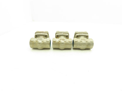 Velan W-2034B-13MY 1" Socket Weld Spring Plug Check Valve Stainless Lot of 3