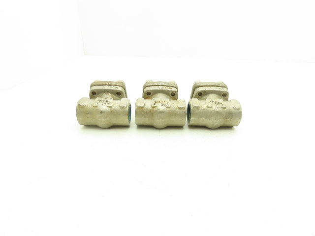 Velan W-2034B-13MY 1" Socket Weld Spring Plug Check Valve Stainless Lot of 3