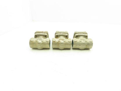 Velan W-2034B-13MY 1" Socket Weld Spring Plug Check Valve Stainless Lot of 3